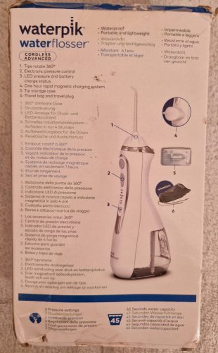  Waterpik WP-560EU bežični irigator, bijeli