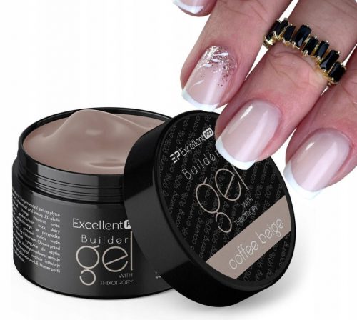  EXCELLENT PRO BUILDER GEL GEL ZA IZGRADNJU S TIKSOTROPIJAMA BEIGE COFFE BEIGE 50g