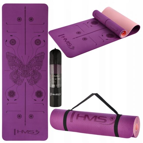  VIOLET YM10 HMS YOGA MAT TPE MATERIJAL YOGA PILATES VJEŽBE