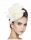  Krem ecru fascinator toque, stilski šešir, mašna, banket, pričest