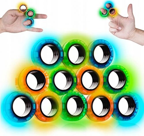  12 komada magnetnih fidget ring igračaka