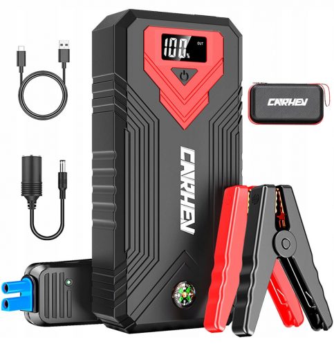  CARHEV Start Powerbank 3000A 24000mAh LCD 8L Benzin 8L Diesel