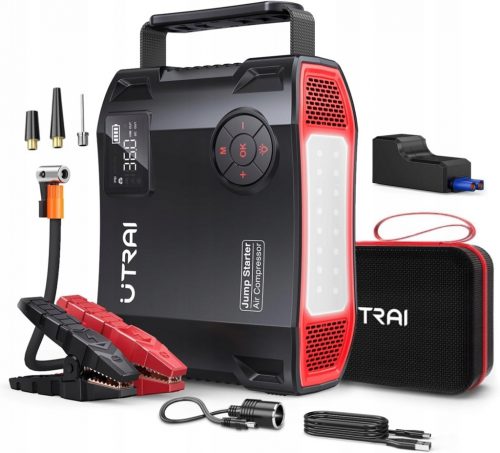  UTRAI Powerbank 5000A 150PSI kompresor 5-u-1 27000mAh QC3.0 svjetiljka