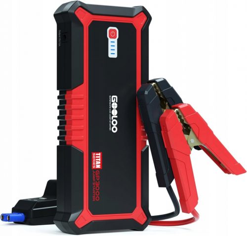  GOOLOO GP3000 Powerbank 3000A Kabeli za pokretanje 12V SuperSafe USB Fast