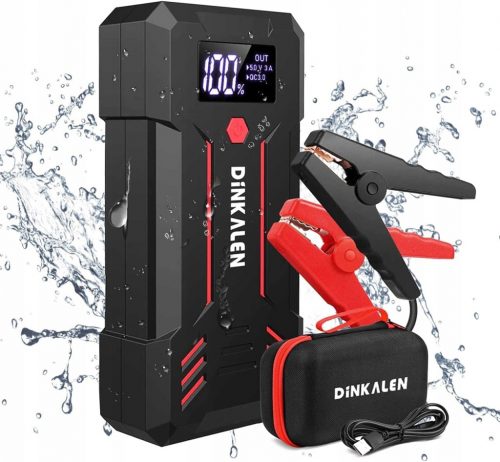  DINKALEN Powerbank 23800mAh Auto Jump Starter LED svjetiljka crna