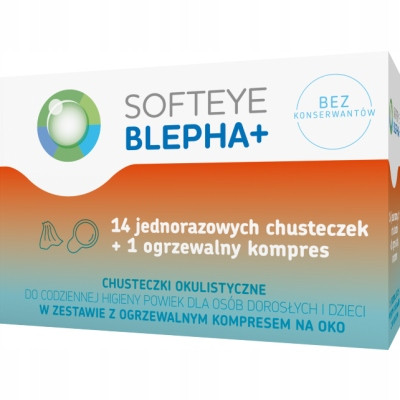  Polpharma Softeye Blepha Plus oftalmološke maramice 14 kom + 1 grijana obloga.