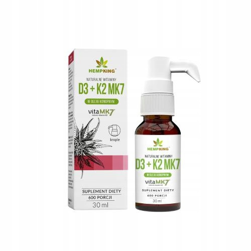  HempKing dodatak prehrani Vitamin D3 + K2MK7 u ulju konoplje 30 ml