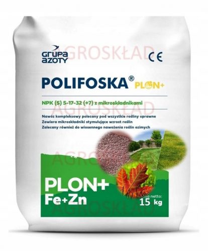  Polifoska Plon Plus super gnojivo, Polifoska za travnjak 15 kg