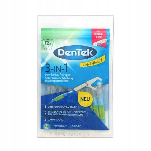  DenTek Cleaner 3u1 čupice za konac + četke 12 kom.