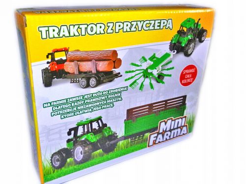  mini FARM 3u1 TRAKTOR sa PRIKOLICOM poljoprivredni strojevi