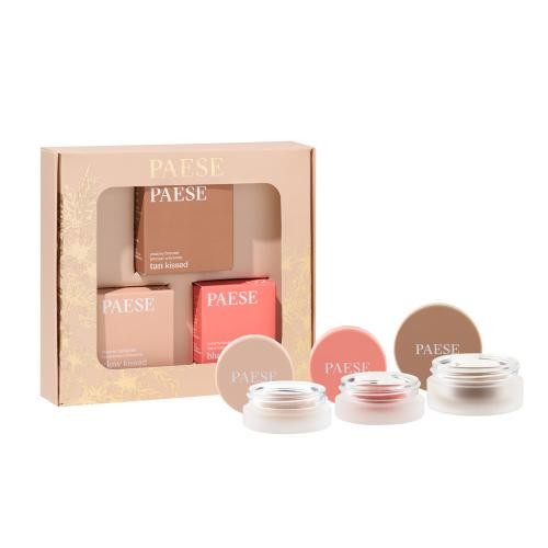  PAESE Warm set za konturiranje: rumenilo + highlighter + bronzer