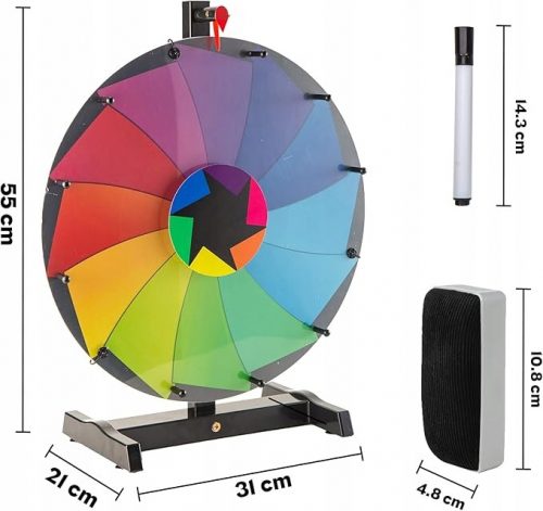  Kotač sreće za okretanje veličine 48 cm sa okretnim kotačićem