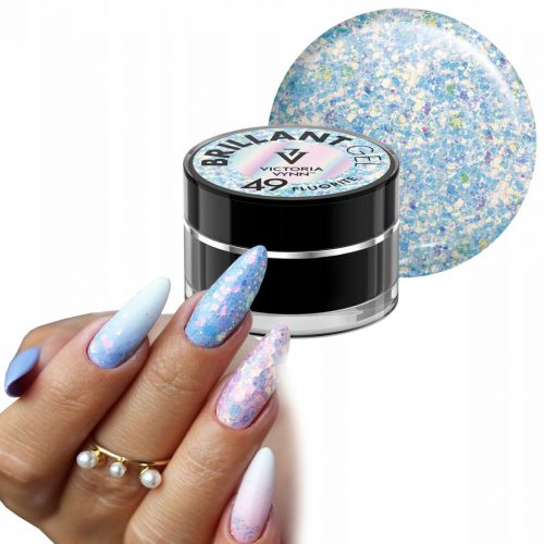  VICTORIA VYNN BRILLANT GEL GLITER GEL ZA DEKORACIJU PRINCESS 49 FLUORITE