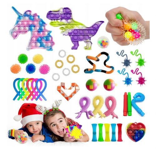  SET ANTISTRES IGRAČAKA FIDGET TOYS BUBBLE 40 kom