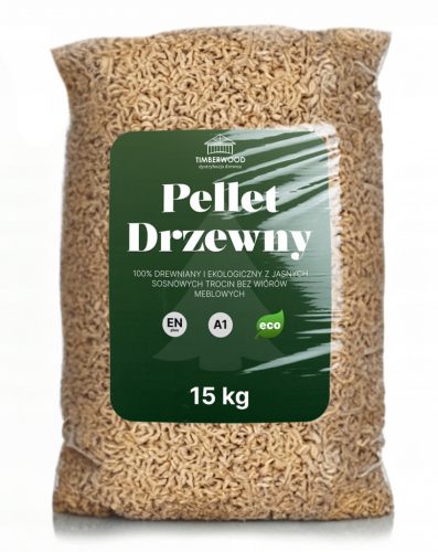  6 mm Premium drveni pelet, certificirani 100% bor, Gorivo 975 kg