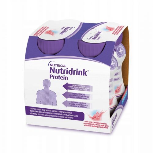  Nutridrink Protein okus crveno voće 4x 125ml