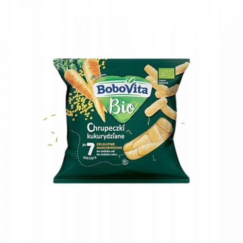  BoboVita Bio kukuruzni čips s blagim okusom mrkve nakon 7 mjeseci 20 g