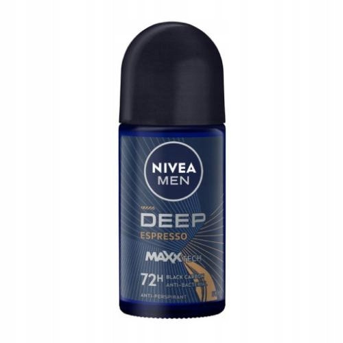  NIVEA muški roll-on dezodorans ROLL-ON DEEP Espresso Maxx Tech 72 H 50 ml