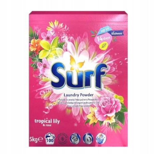  Surf Fresh Tropical Lily & Rose univerzalni prašak za pranje rublja 5kg 100 pranja