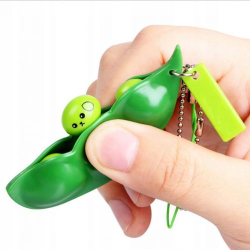  Fidget Toys Dekompresija Edamame Toys Squishy Squeeze Peas Beans privjesak