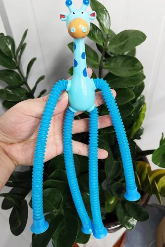  Nova crtana životinja Giraffe Led Magic Sensory Stretch Plastic Suction Pop Tu