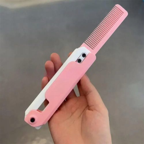  3D ispis Gravity Knife Cub Small Radish Comb Folding Shrink Comb Pet Com