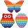  Push Bubble Pop It Owl Strawberry Butterfly 3 KOM