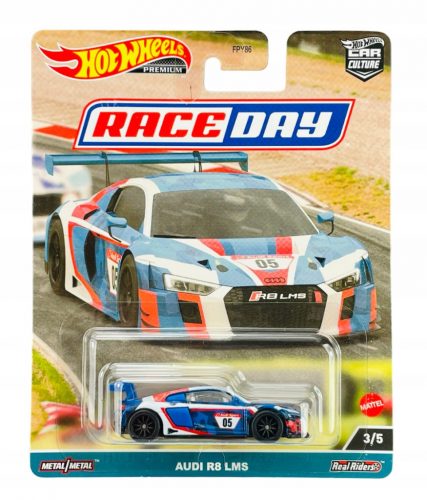  HOT WHEELS 2021 AUDI R8 LMS RACE DAY 3/5 HKC61 METALNI NOVI MODEL