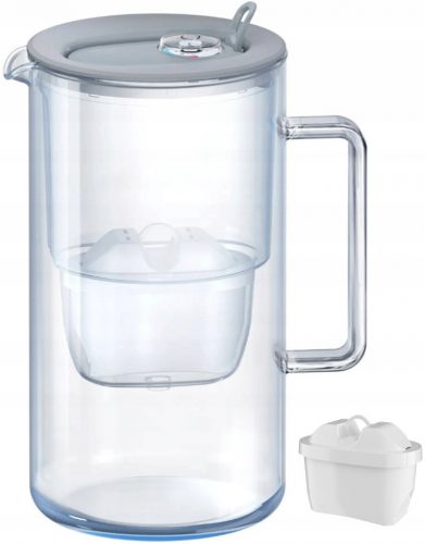  Aquaphor Glass 2,5l stakleni filter vrč s Maxfor+ MG umetkom, sivi