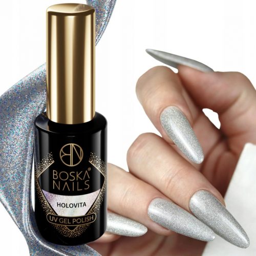  Boska Nails 492 Holovita Hybrid lak za nokte 6 ml Silver Holo Cosmic Glow