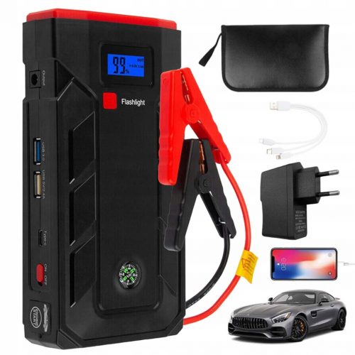  UREĐAJ ZA POKRETANJE AUTO STARTER POWERBANK 10400MAH SA KOMPASOM