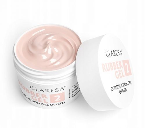  Claresa RUBBER GEL gel za izgradnju nadogradnje noktiju builder 2 12g