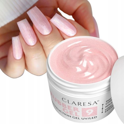  Claresa RUBBER GEL gel za ugradnju ekstenzija noktiju builder #9 12g