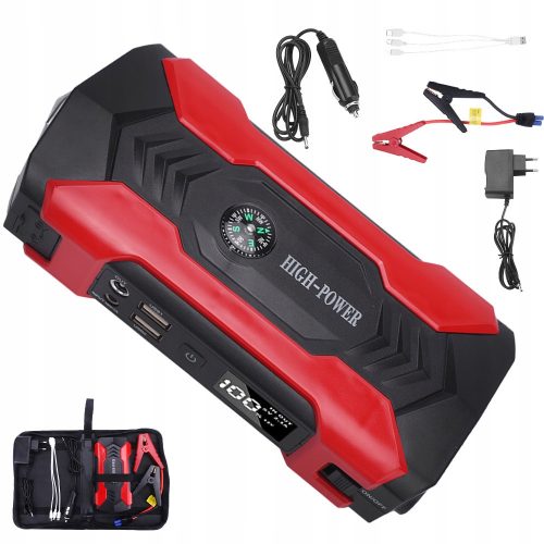  POWER BANK28000mAh CAR JUMP STARTER BOOSTER +LED