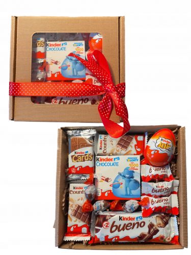  Poklon košara KINDER Box set slatkiša 18 40 rođendan giftibalon_pl