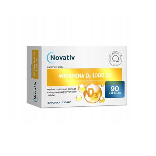  NOVATIV Vitamin D3 1000 90 kap.