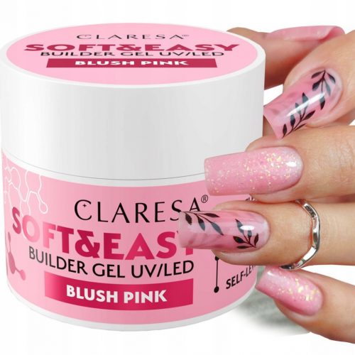  Claresa Soft&Easy Blush gradivni gel 45g srednje prašnjavo ružičasta