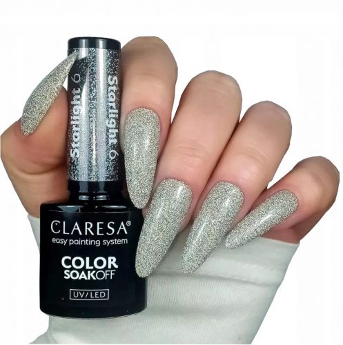  6 SILVER HYBRID LAK ZA NOKTE GLITTER FLASH EFFECT 5 g