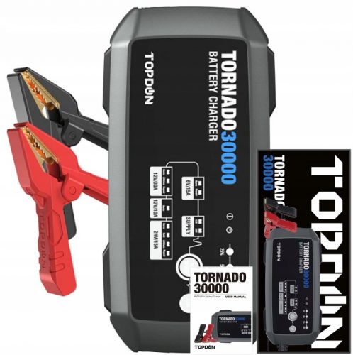  POMOĆNI PUNJAČ TOPDON TORNADO30000 30 A, 6 V, 12 V, 24 V