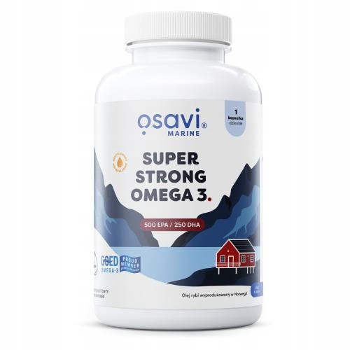  Osavi Super Strong Omega 3, 500 EPA / 250 DHA 90 kapsula