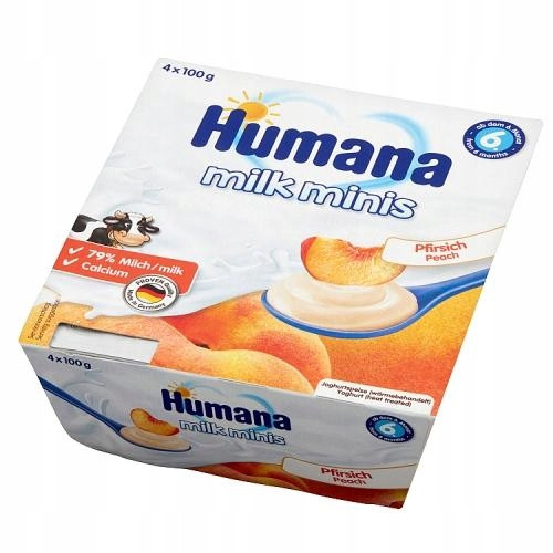  HUMANA Mliječni desert, breskva 4x100g