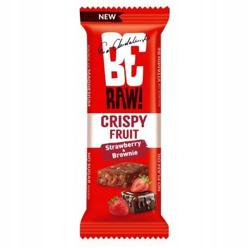  BeRAW Crispy Fruit Strawberry Brownie voćna pločica 40g NOVO