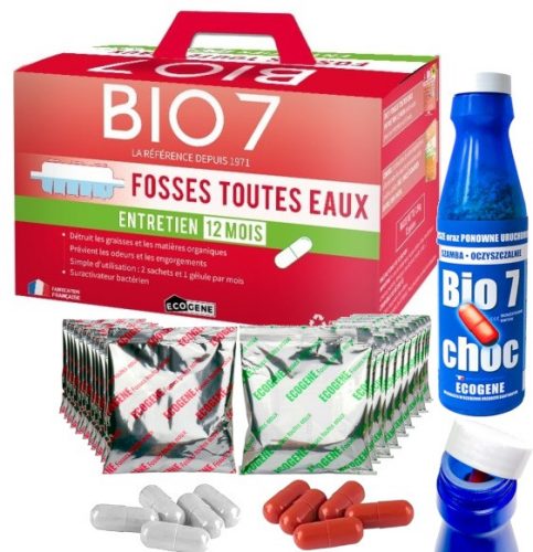  ECOGENE BIO7 CHOC Starter + BIO 7 MAX LIPASE + Bakterije za PROČIŠĆAVANJE OTPADNIH VODA GOD.