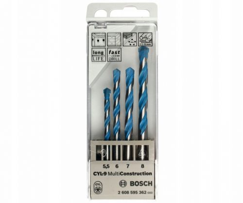  BOSCH Multi Construction CYL-9 set bušilica 4 kom