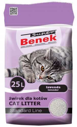  Super Benek Lawenda 25L Purple pijesak za mačke + E-KNJIGA