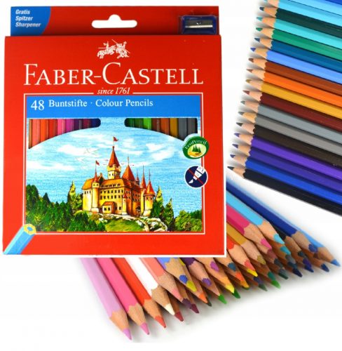  Faber-Castell olovke bojice 48 kom + LYRA gumica Multicolor 1 kom.