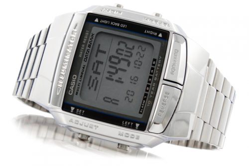  CASIO DB-360-1ADF Muški sat Digitalna narukvica Srebrni metal