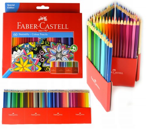  Faber-Castell olovke 60 kom + Faber-Castell tradicionalna crna olovka