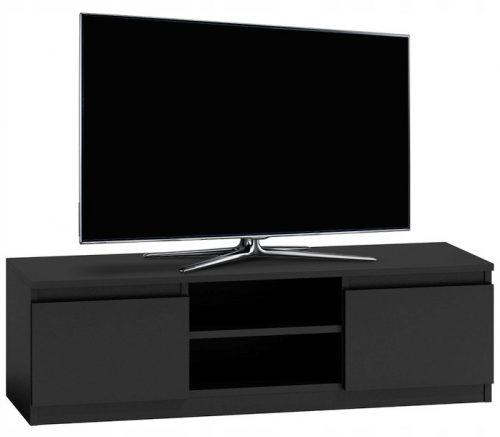  TopEshop samostojeći TV ormarić 120x36x40 cm, mat crni