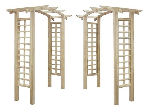 Pergola - Pergola drvo PERGOLA DRVENA LUČNA PERGOLA STALAK ZA CVIJEĆE MREŽASTI LUK 210 cm + Keilor DRAGON rukavice veličina 9 - L 1 par